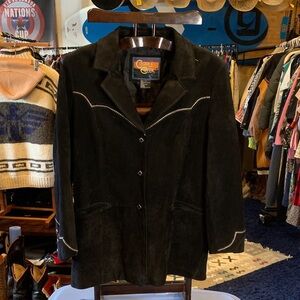 Black Suede Women's Blazer by Cripple Creek